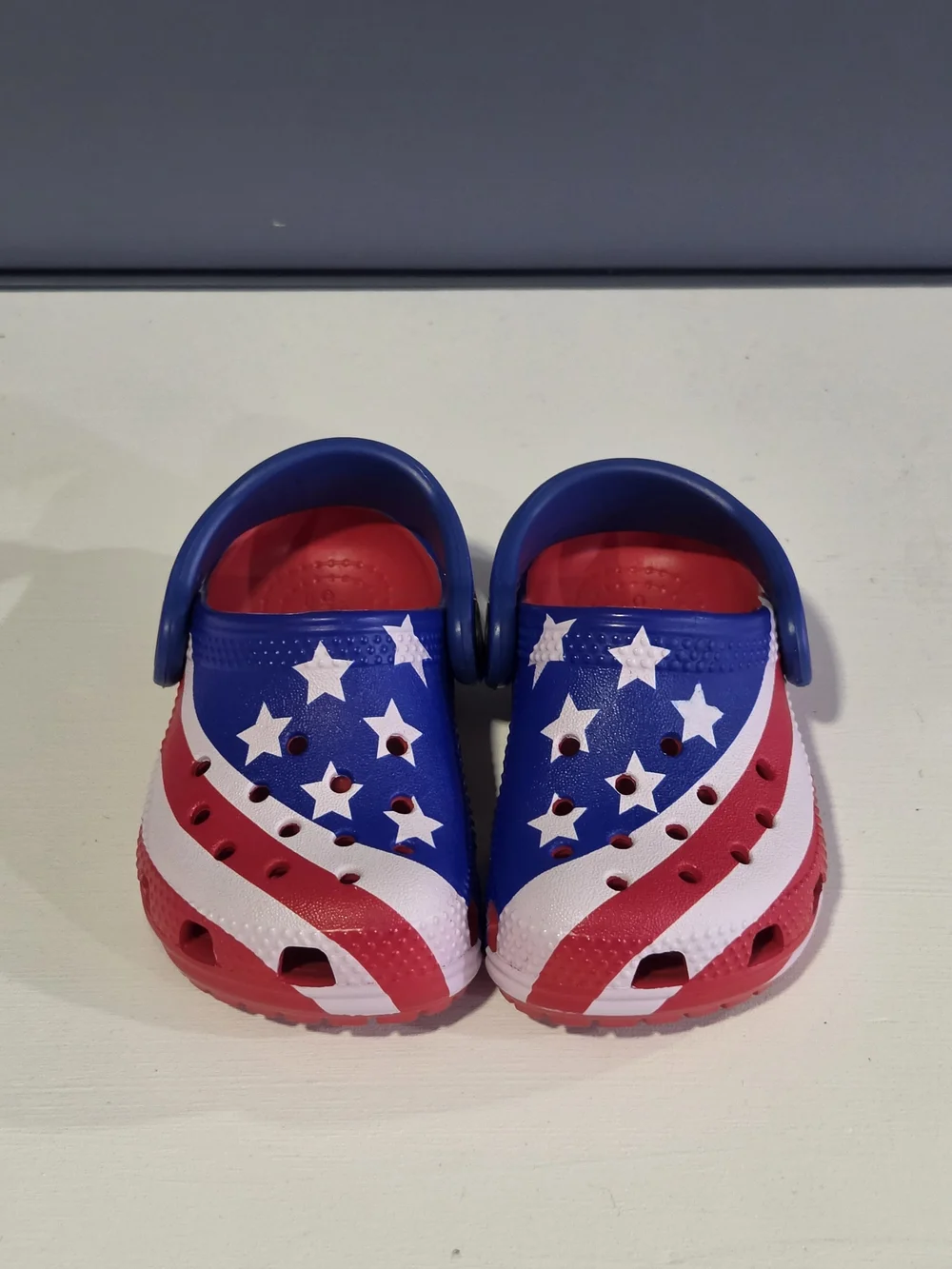 Patriotic Crocs Toddler Size 5 Shoes